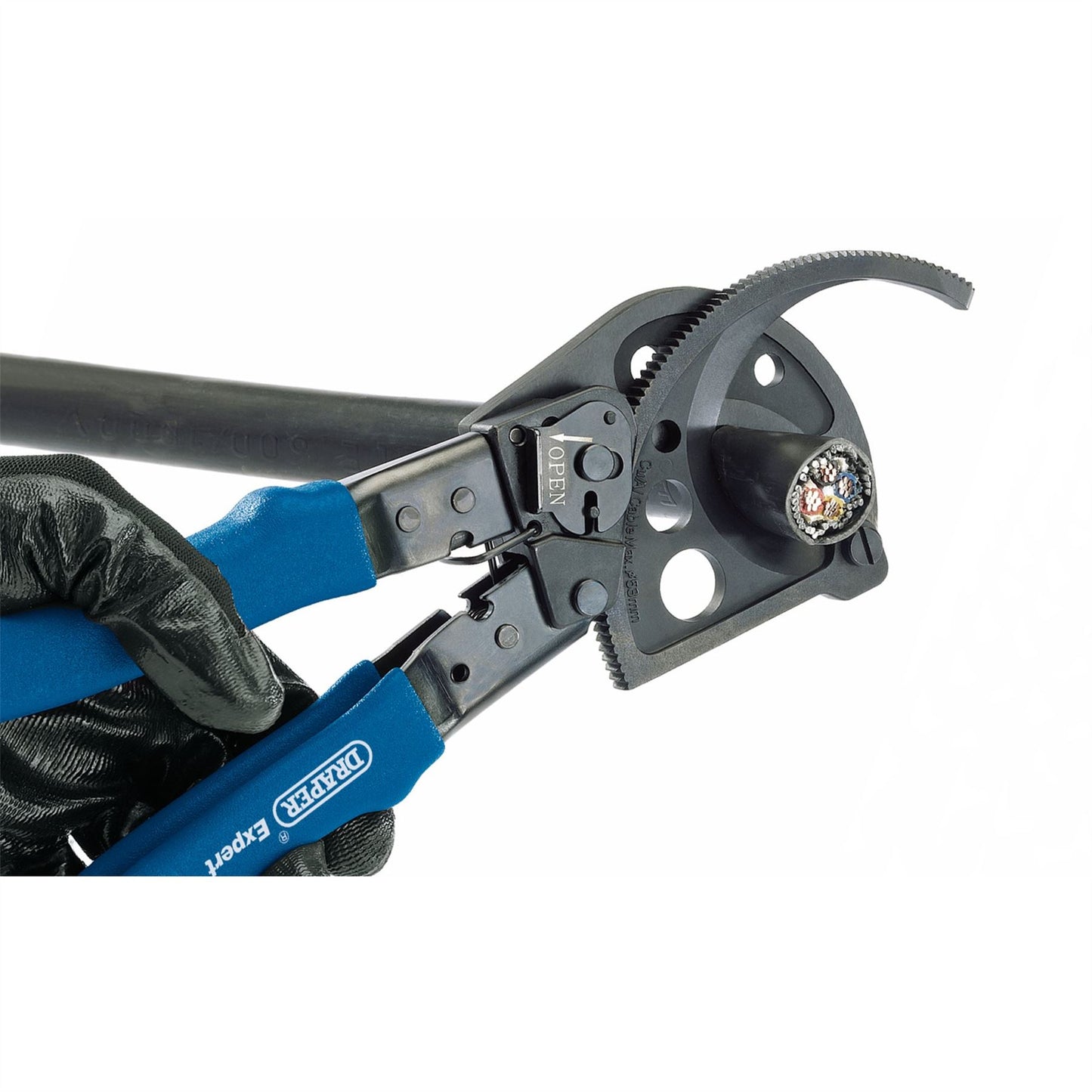 Draper 64329 280mm Ratchet Action Cable Cutter Heavy Duty Electricians Tool