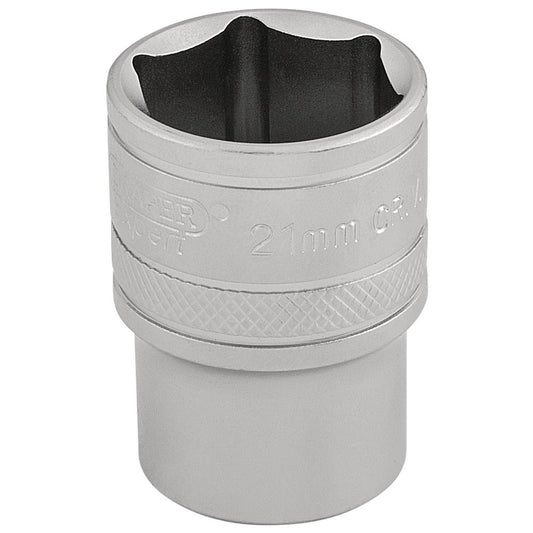 Draper 16612 1/2" Square Drive 6 Point Metric Socket (21mm)