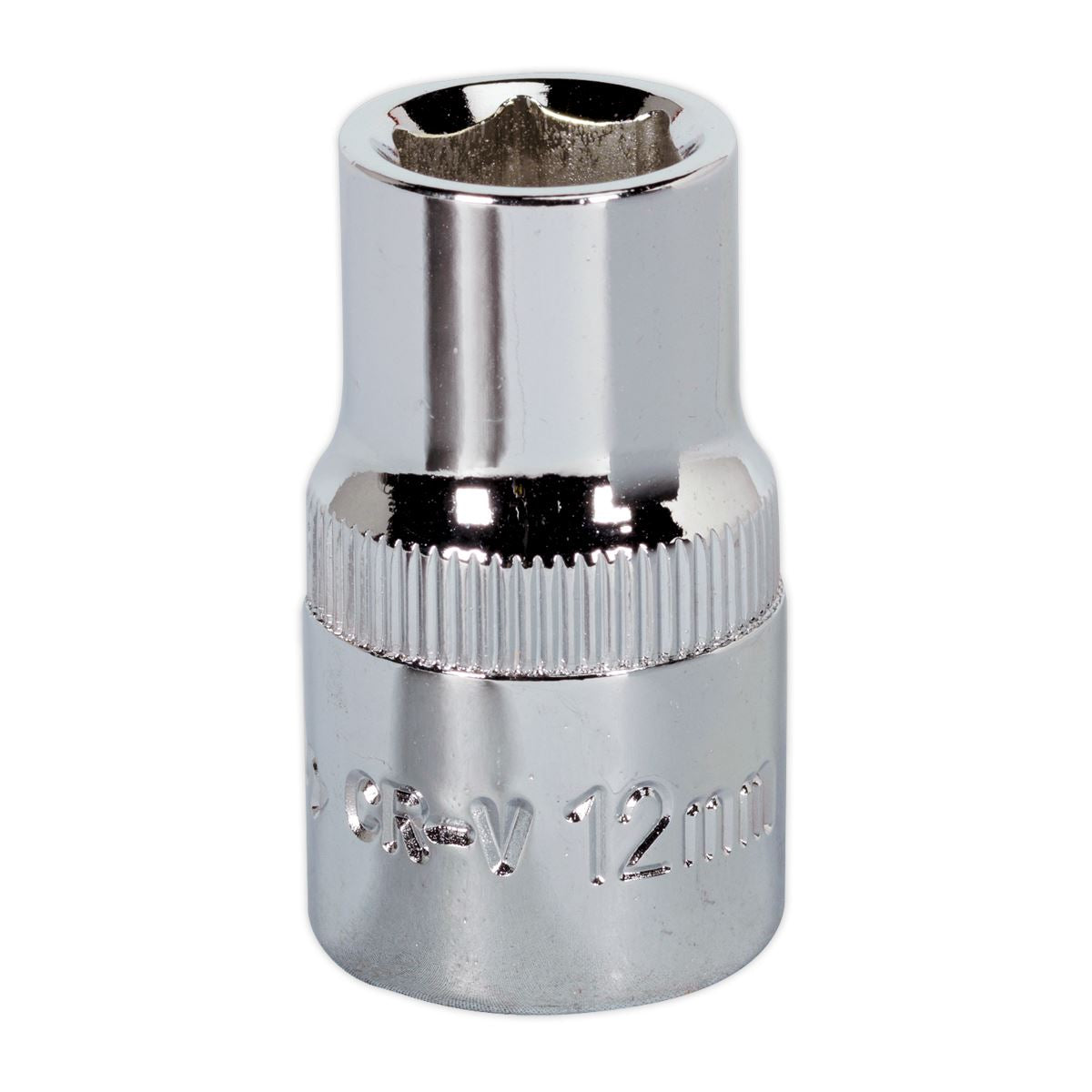Sealey WallDrive Socket 12mm 1/2"Sq Drive Fully Polished SP1212