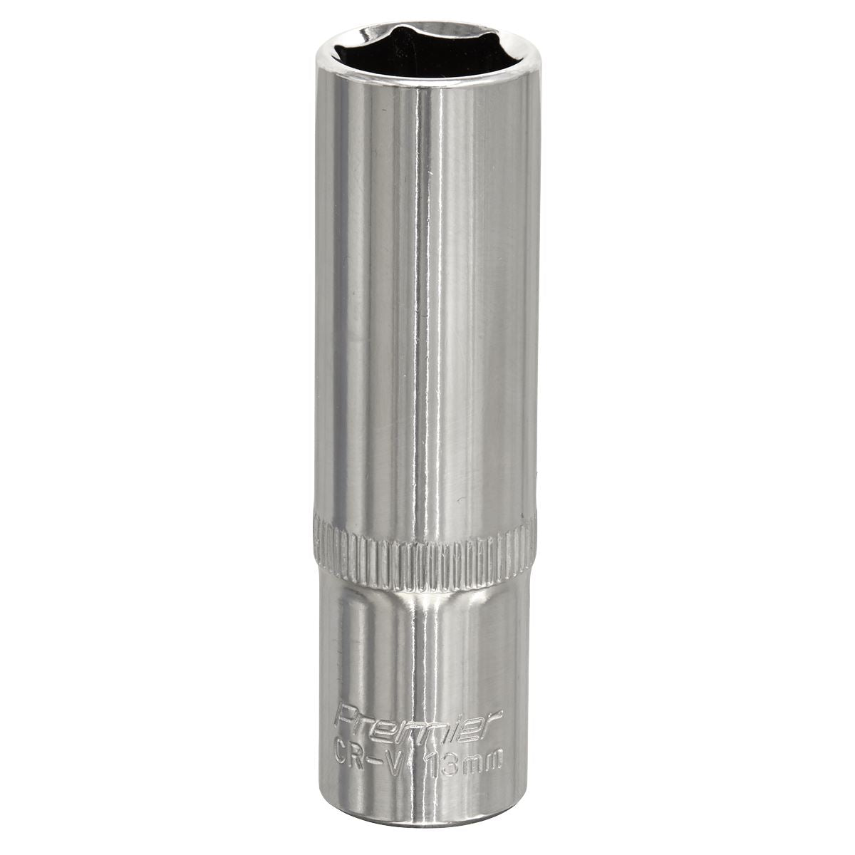 Sealey WallDrive Socket 13mm Deep 3/8"Sq Drive Fully Polished SP3813D