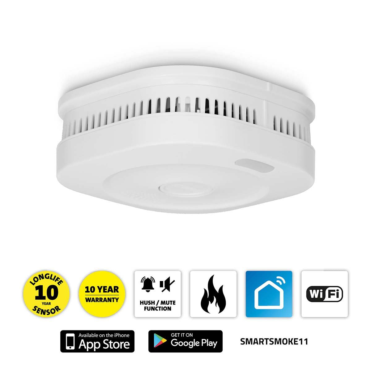 Alecto SMARTSMOKE11 Wi-Fi Smart smoke detector