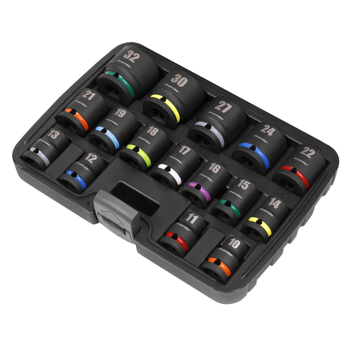 Sealey Impact Socket Set 16pc 1/2 Sq Drive AK5625M