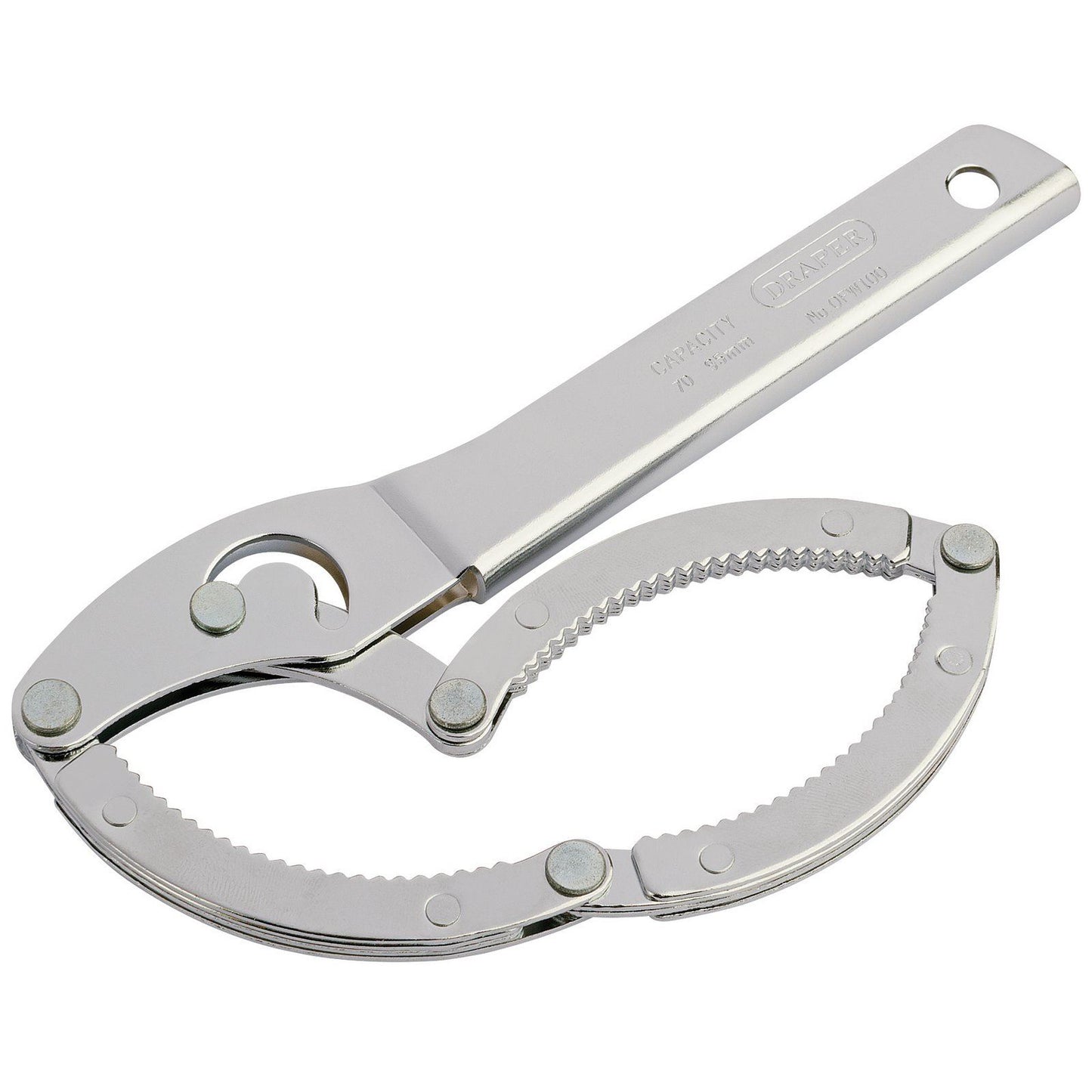Draper 1x 100mm Capacity Oil Filter Wrench Garage Professional Standard Tool - 10784