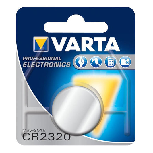 1x Varta Lithium Battery CR2320 3V 135mAh Button Coin Cell - VARTA-CR2320