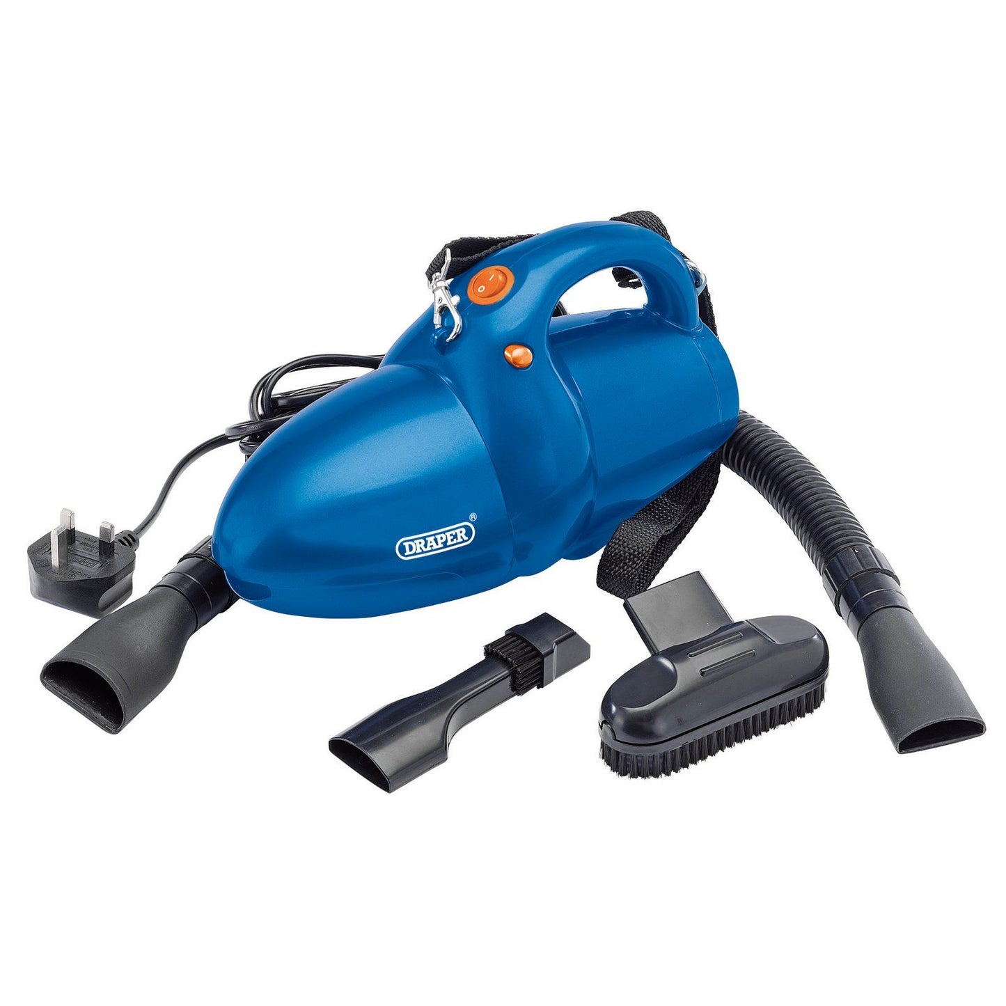 Draper Hand-Held 600w Mains Car/Home/Workshop Vacuum Cleaner & Accessories,24392