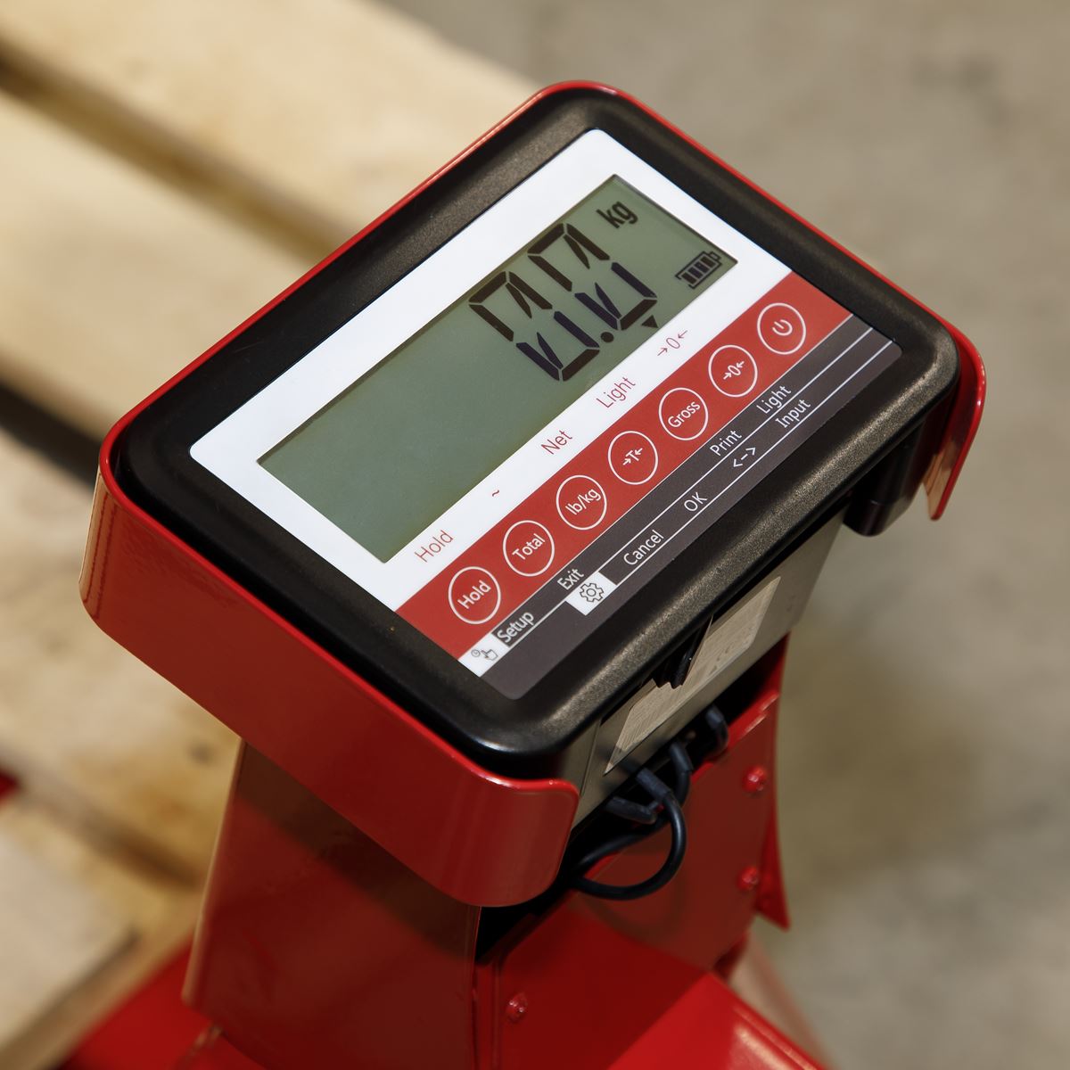 Sealey Pallet Truck 2500kg 1185 x 555mm with Scales PT1150SC