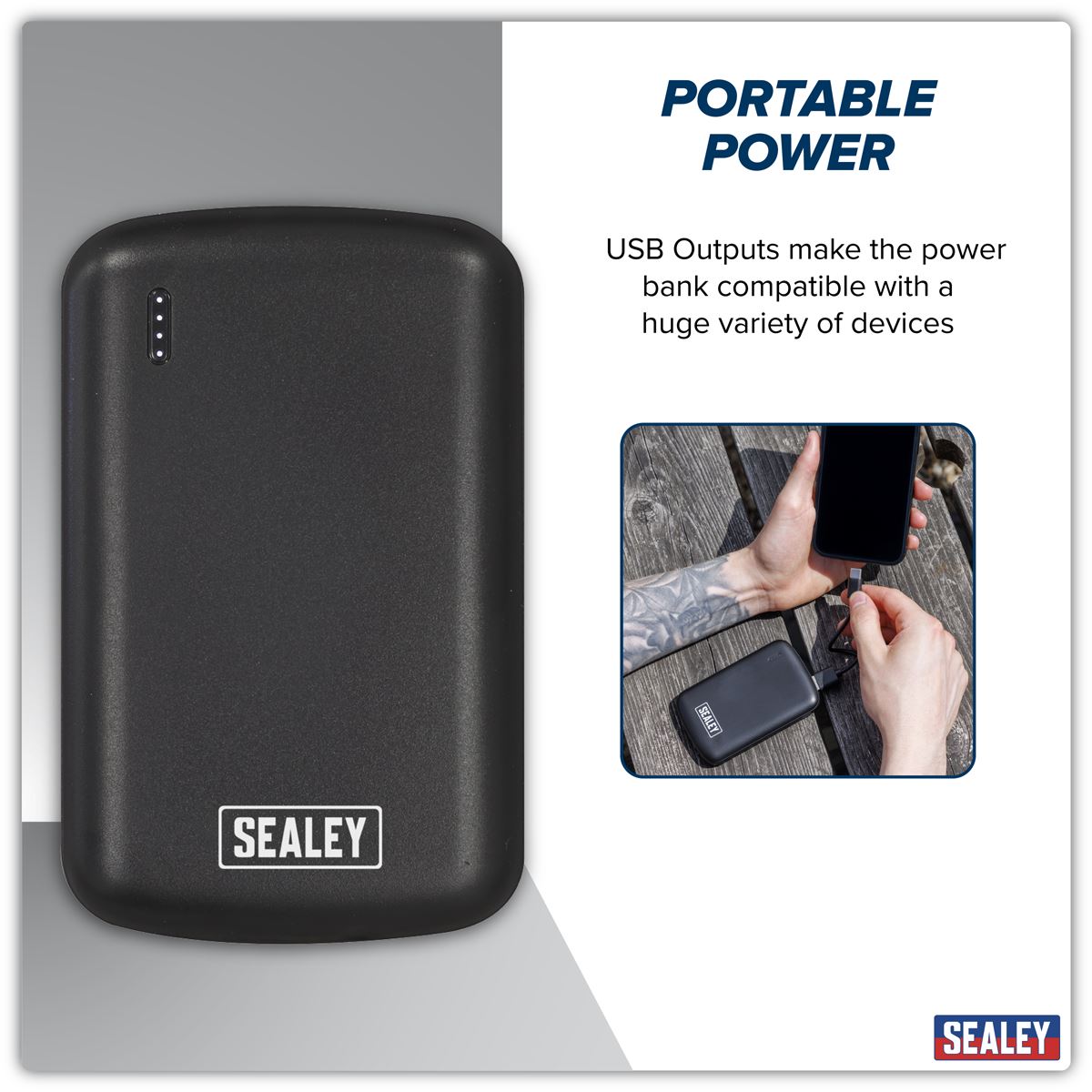 Sealey Portable Power Bank 10W 5000mAh SPB103