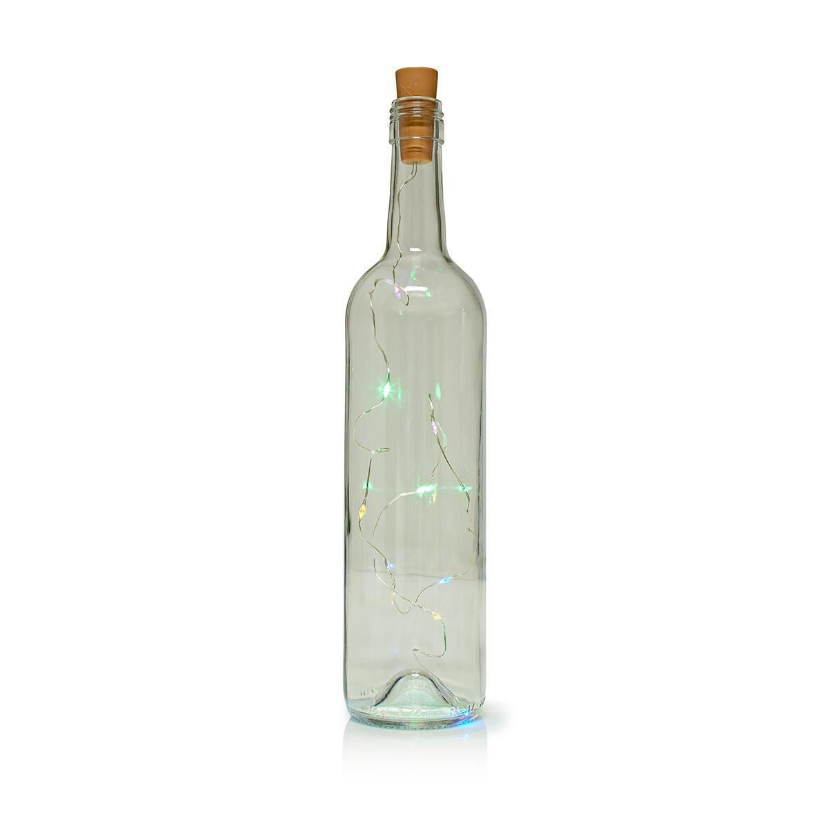 S.I.A Multi Colour LED Bottle Stopper with 8 LED, SIZE 23X48MM, 75CM String