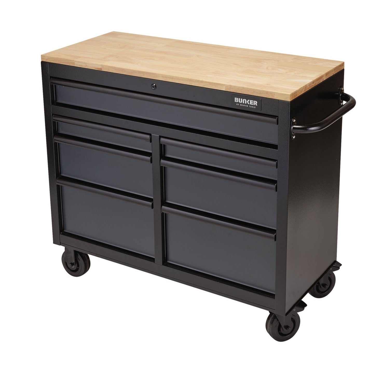 Draper 41" 7 Drawer Trolley Grey B100-41G - 08216