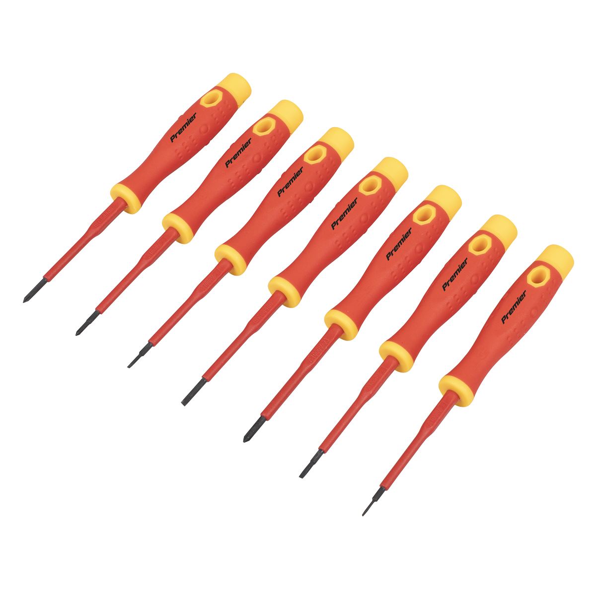 Sealey Premier Precision Screwdriver Set 7pc - VDE Approved AK61201