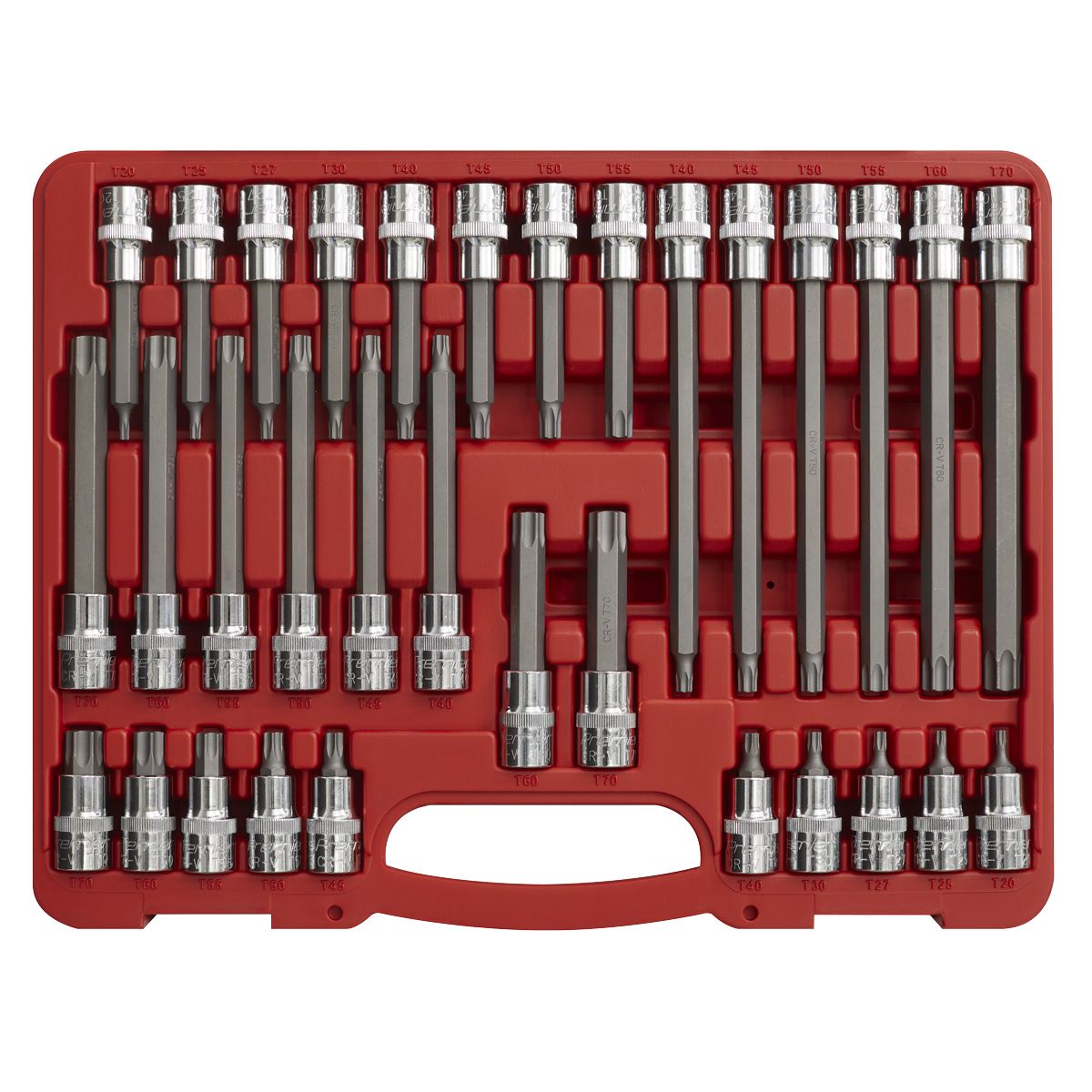 Sealey TRX-Star* Socket Bit Set 32pc 1/2"Sq Drive AK2194