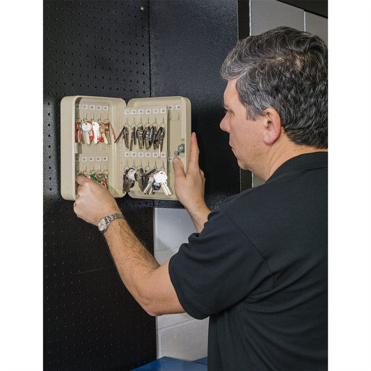 Draper 48 Hook Key Cabinet - 250 x 180 x 80mm - 38210