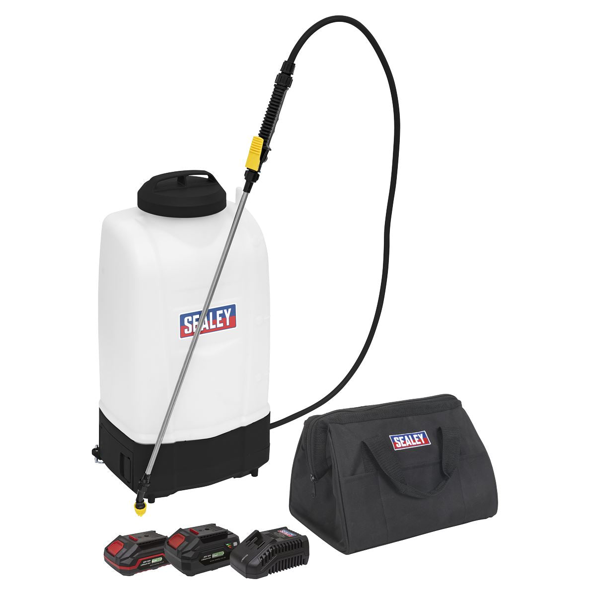 Sealey Cordless Garden Backpack Sprayer 20V SV20 Series 15L 2 Batteries CP20VGBSKIT