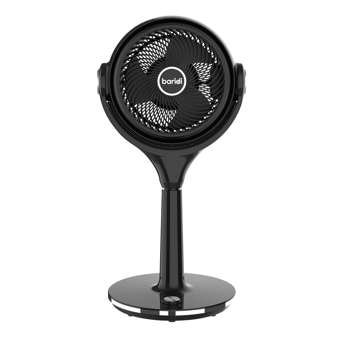 Baridi Pedestal Fan with Remote Control 10" - Black DH143
