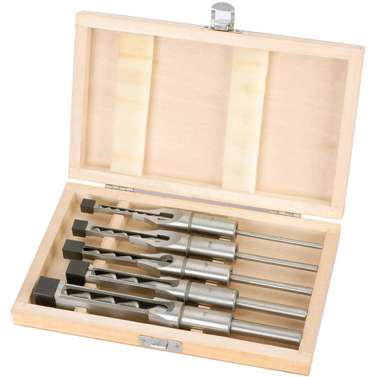 Draper Tools 40406 AWM/5 Hollow Square Mortice Morticer Wood Chisel & Bit Set