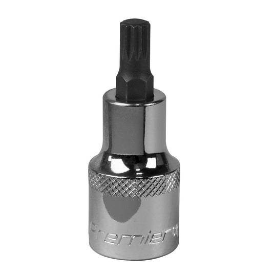 Sealey Spline Socket Bit M8 1/2"Sq Drive SBS013