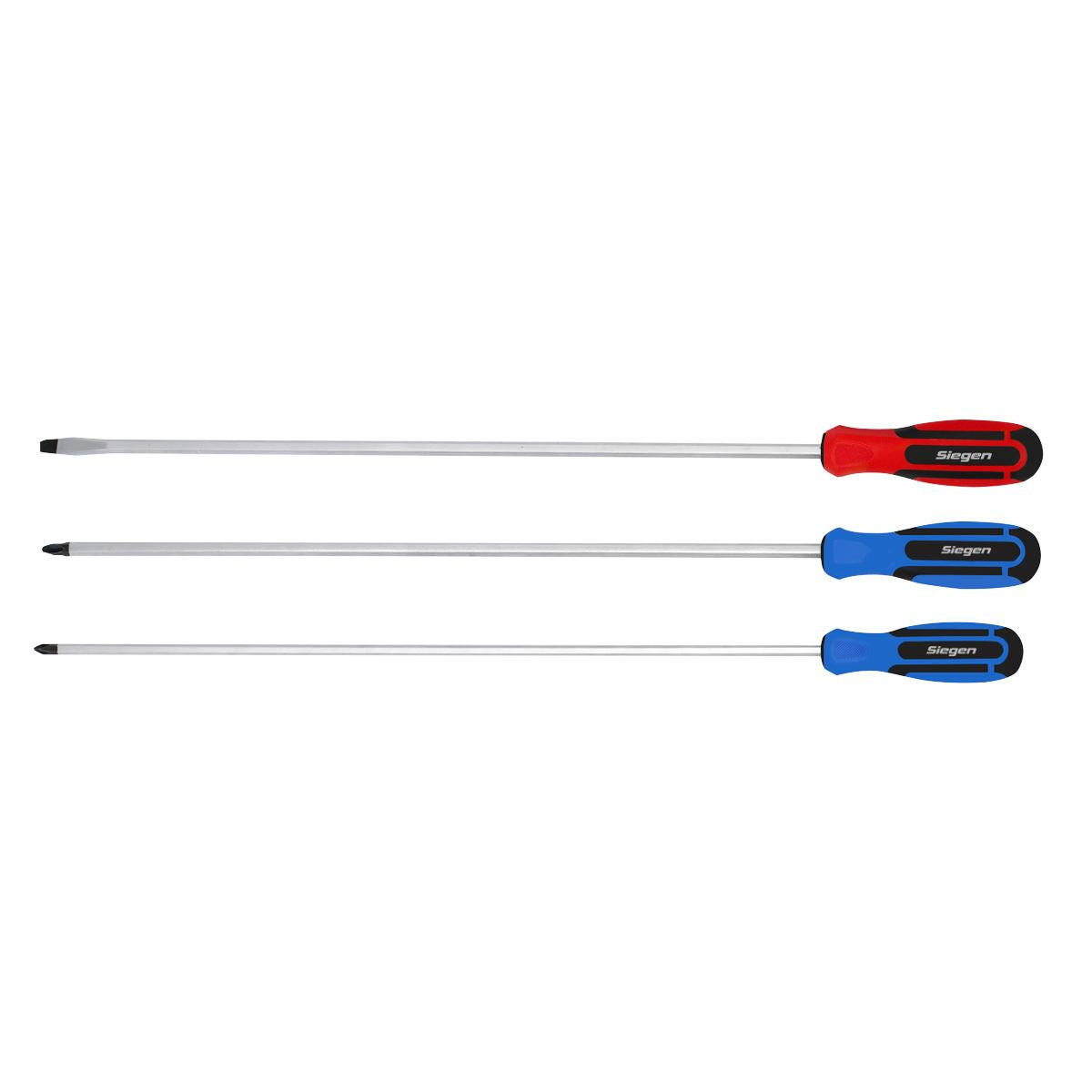 Sealey Screwdriver Set 3pc Extra-Long S0895
