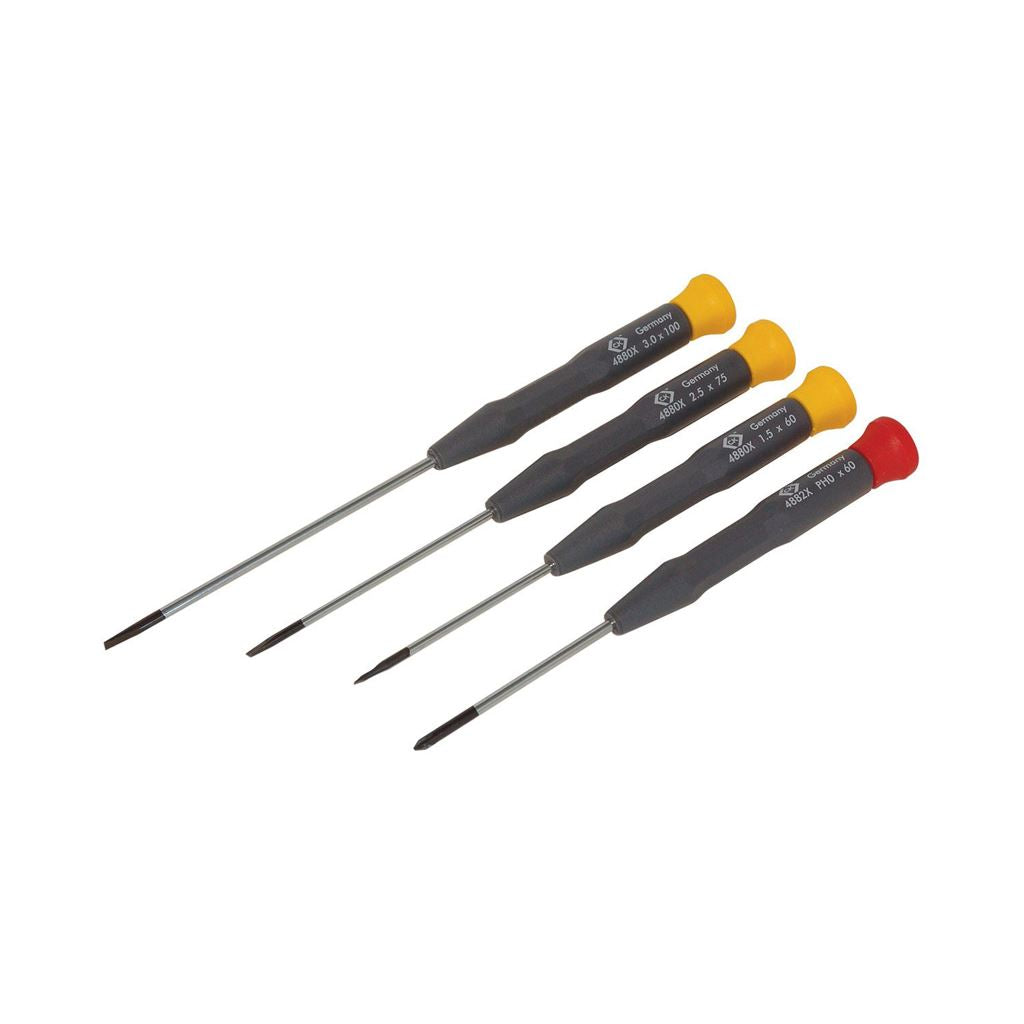 CK Tools Precision Screwdriver Slotted/PH Set Of 4 T4884X