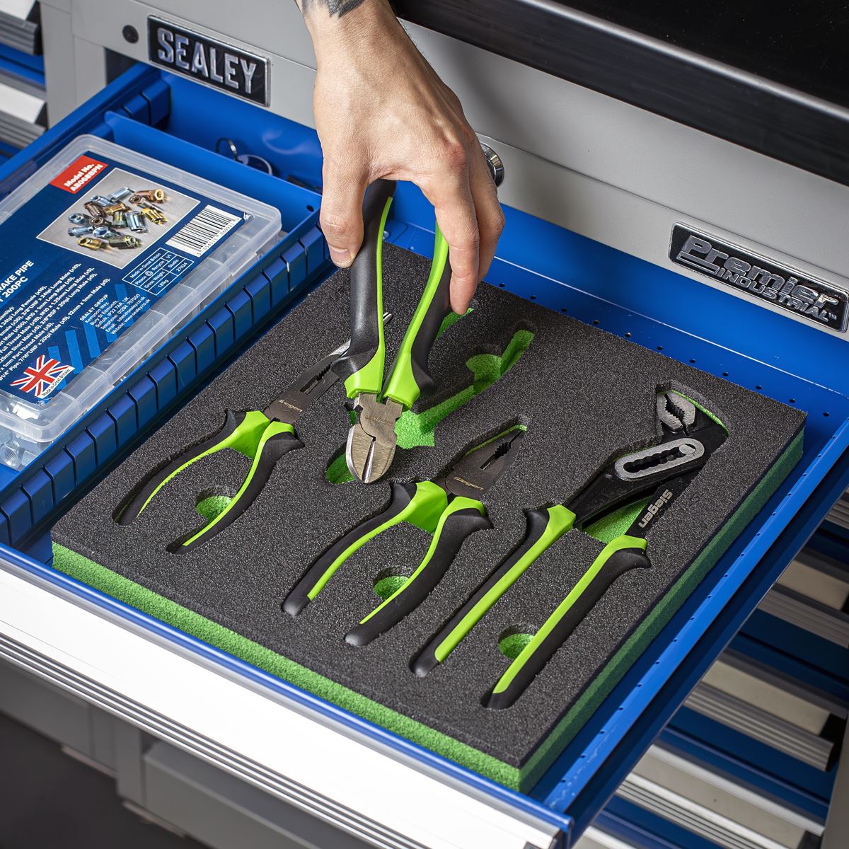 Sealey Siegen Comfort Grip Pliers Set 4pc S01298