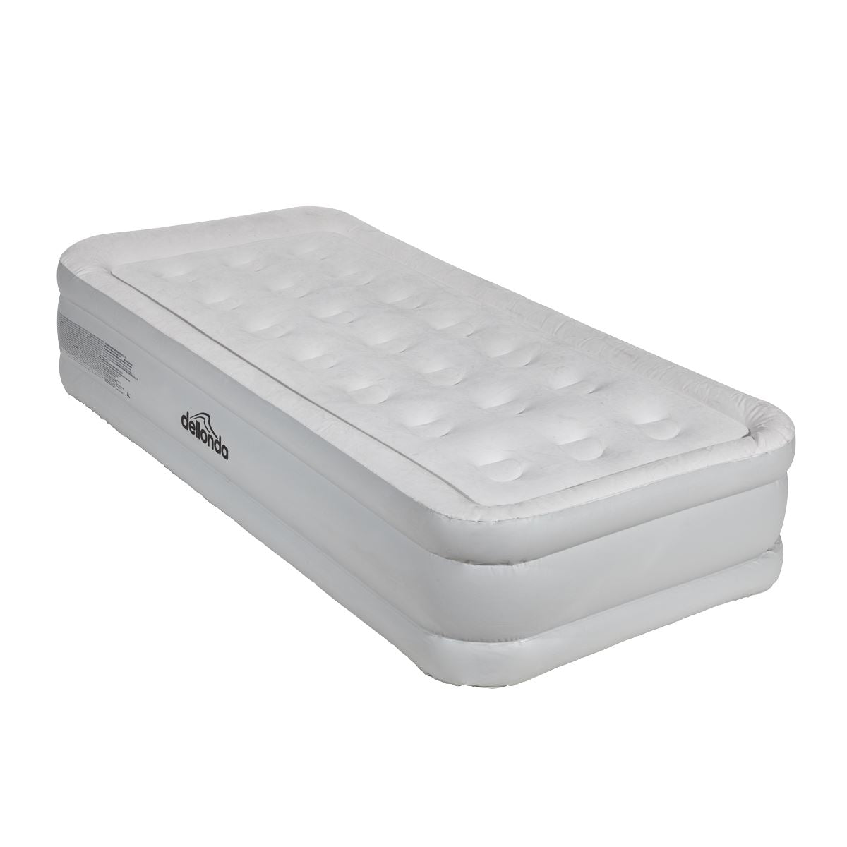 Sealey Dellonda, Single, Inflatable High Raised Flocked Air Bed, with Removable 230V Rapid-Air Electric Pump, Carry Bag, Self Inflation/Deflation and Coil Beam Construction, For Home and Camping, 196x97x47cm, DL144 DL144