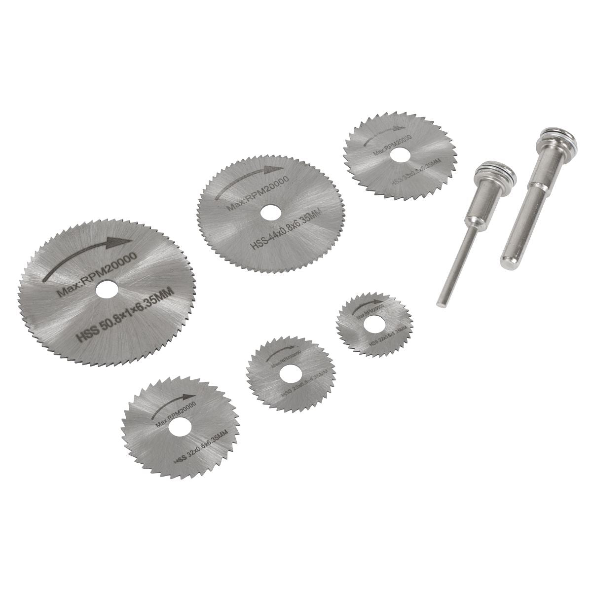 Sealey Rotary Drill Saw Blade Set 8pc RSBS08