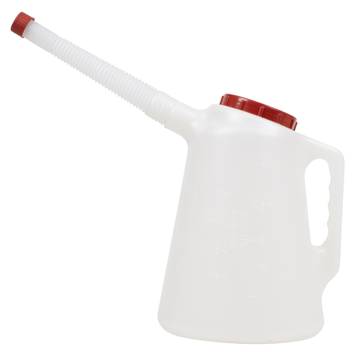 Sealey Oil Container with Flexible Spout 3L - Red Lid JDL3R