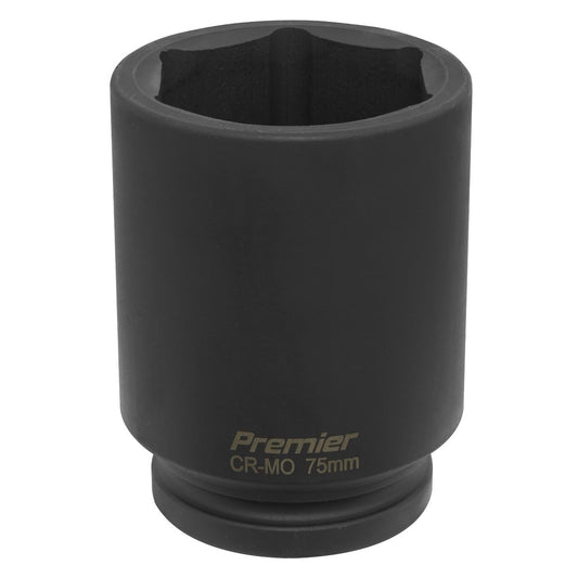 Sealey Impact Socket 75mm Deep 1"Sq Drive IS175D