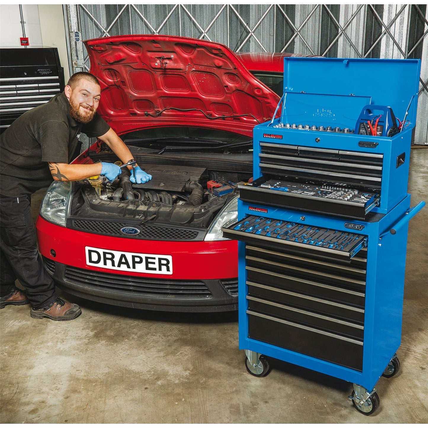 Draper 26" Roller Cabinet (9 Drawers) RC9D - 15110