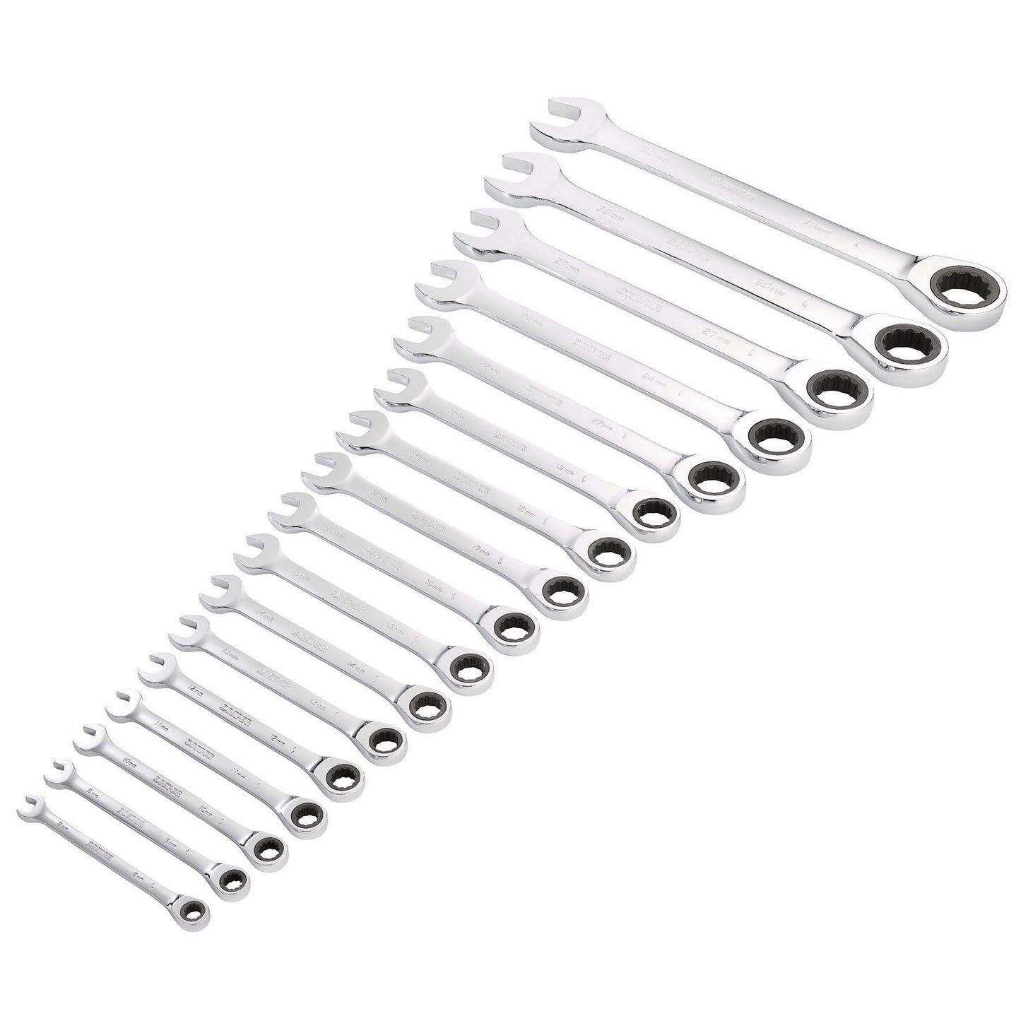 Draper 17 Piece Ratcheting Spanner Set 8230MM/17