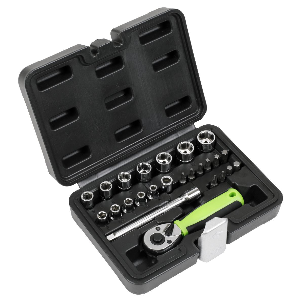 Sealey Socket Set 25pc 1/4"Sq Drive - Metric S01233