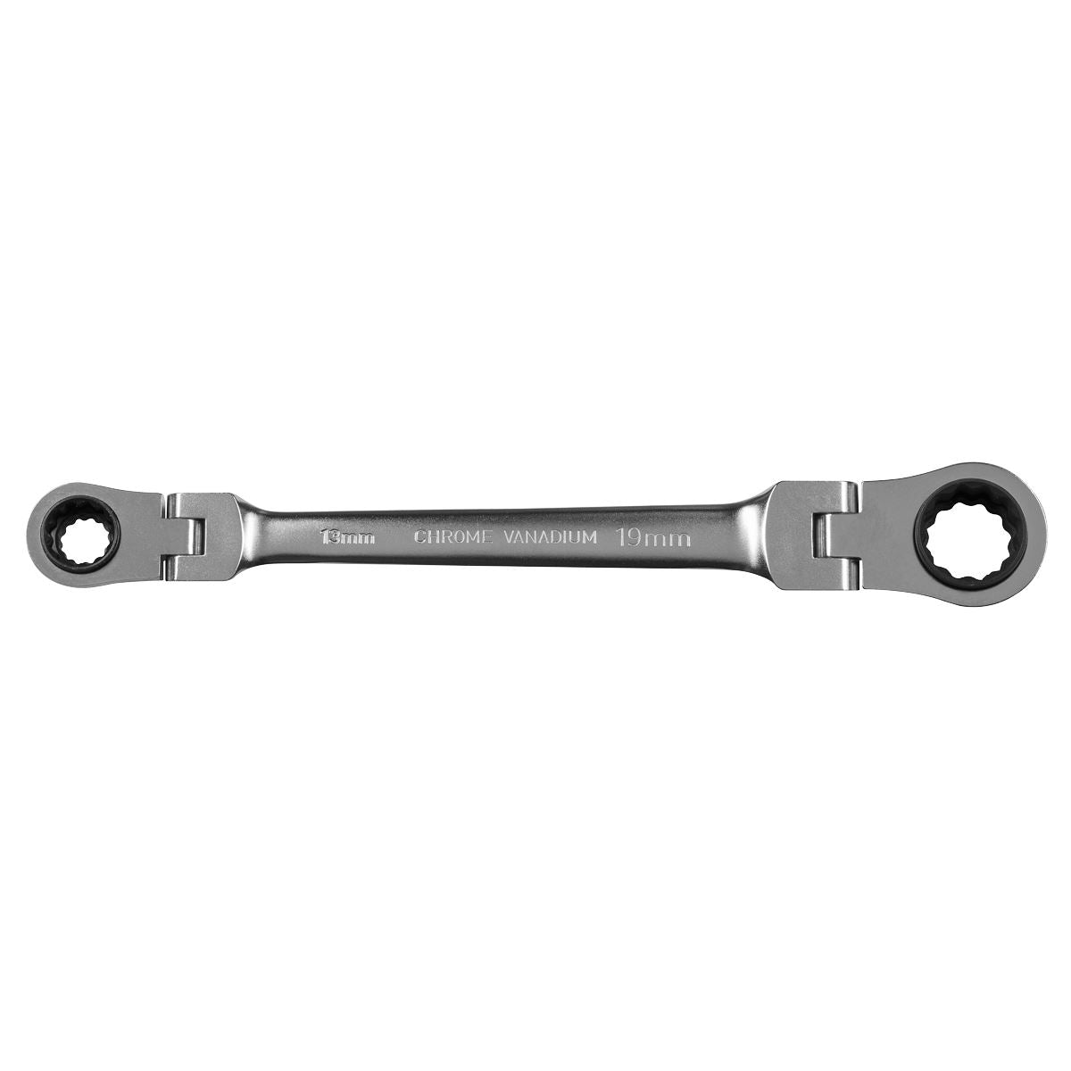 Sealey Ratchet Ring Spanner 4-in-1 Flexi-Head Reversible Metric AK63947