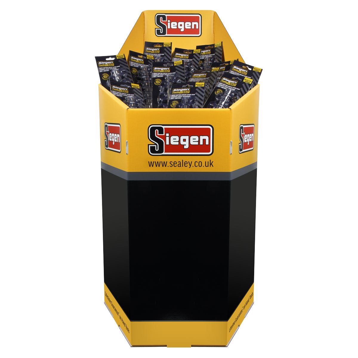 Sealey Crow's Foot Open-End Spanner Set 10pc 3/8"Sq Drive Metric S0866