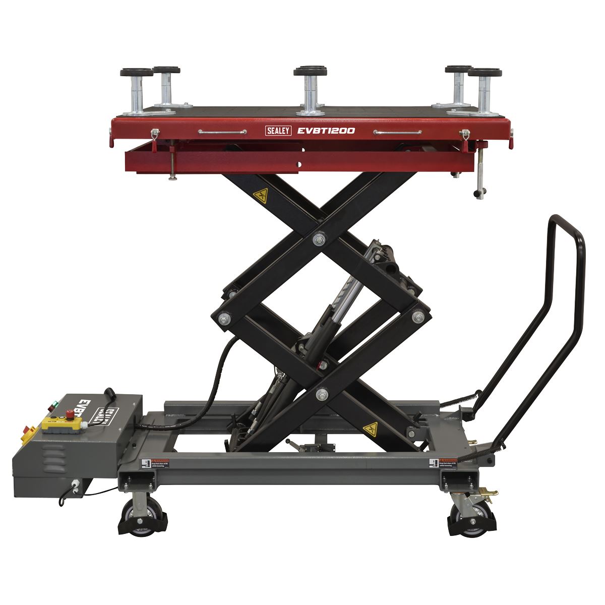 Sealey High Lift EV Battery Lift/Hydraulic Platform Truck 1200kg Capacity