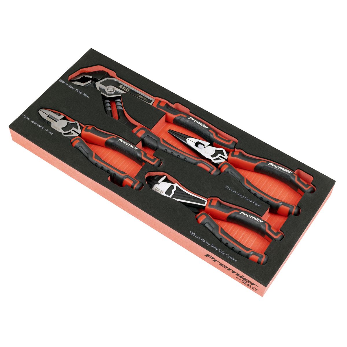 Sealey Premier Pliers Set with Tool Tray 4pc TBT56