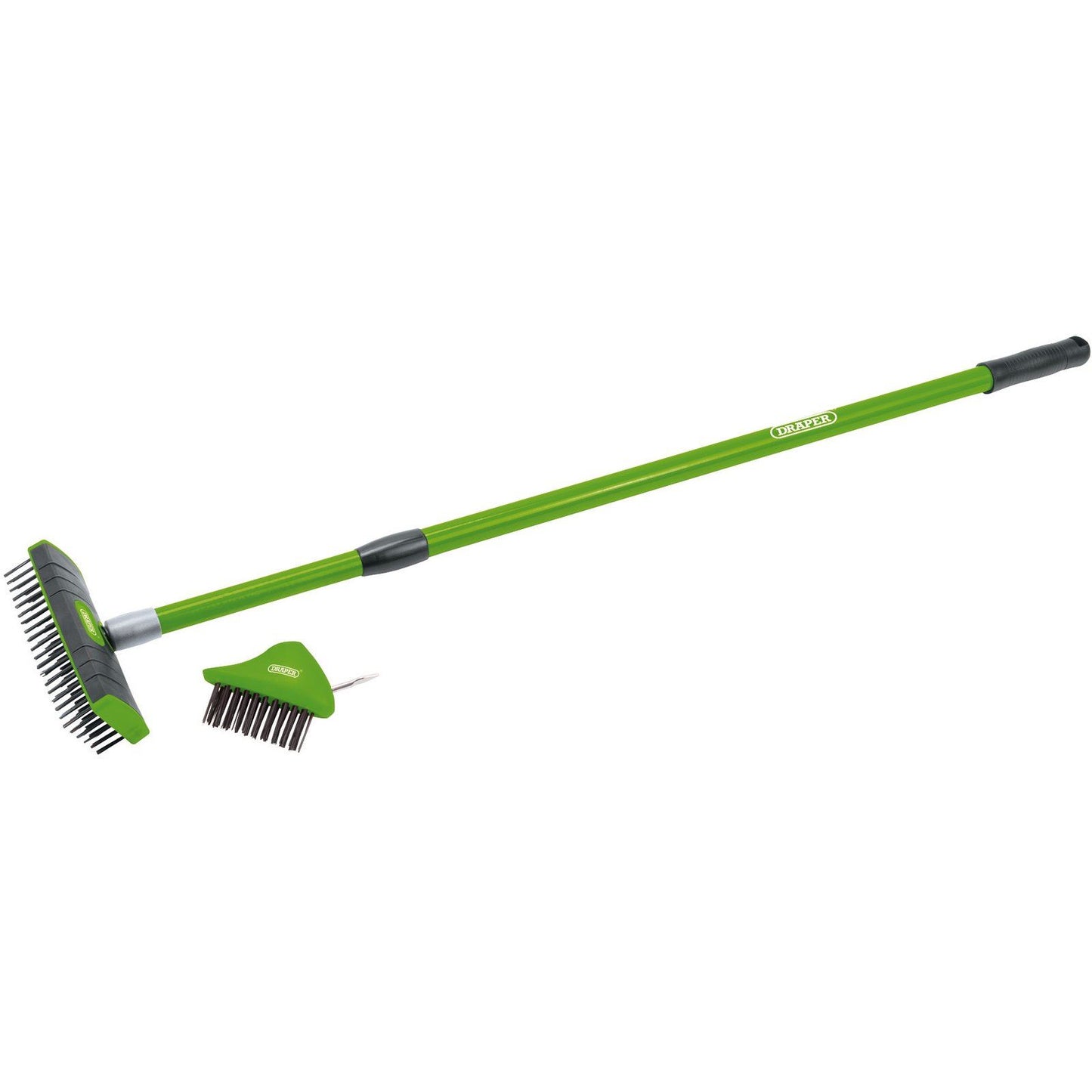 Draper Paving Brush Set with Twin Heads and Telescopic Handle - 58683