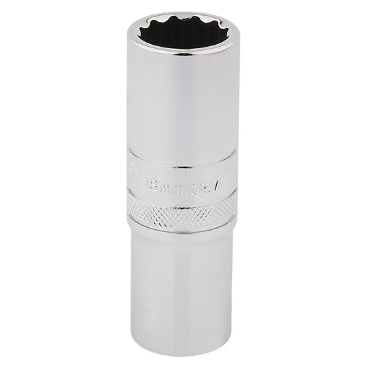 Draper 33741 1/2in Square Drive Hi-Torq 12 Point Deep Socket 18mm