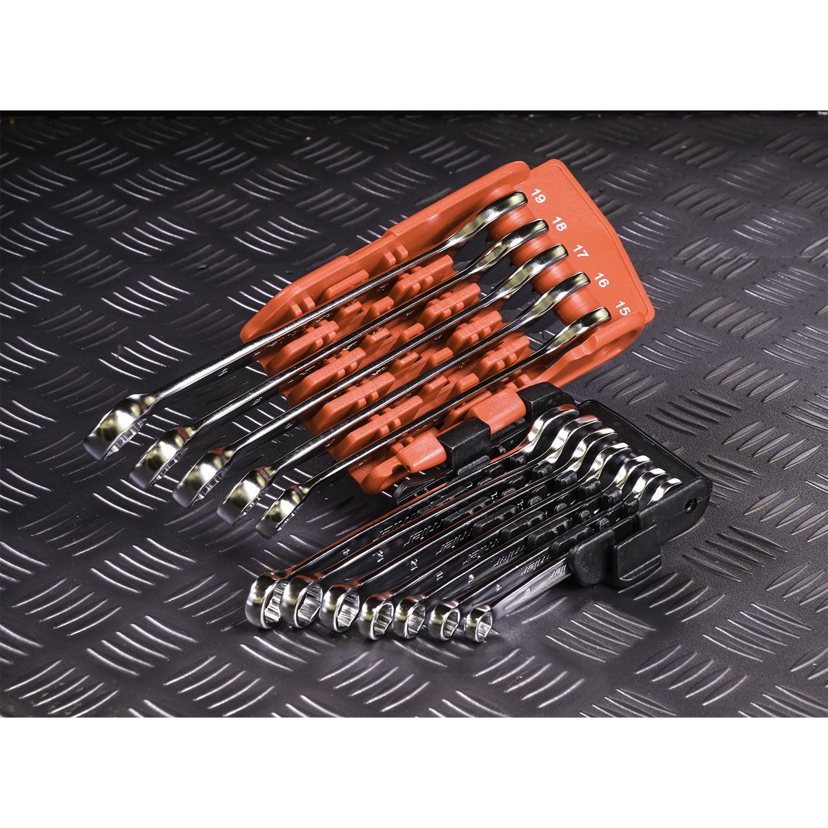 Sealey Combination Spanner Set 12pc Lock-On 6pt - Metric AK63921