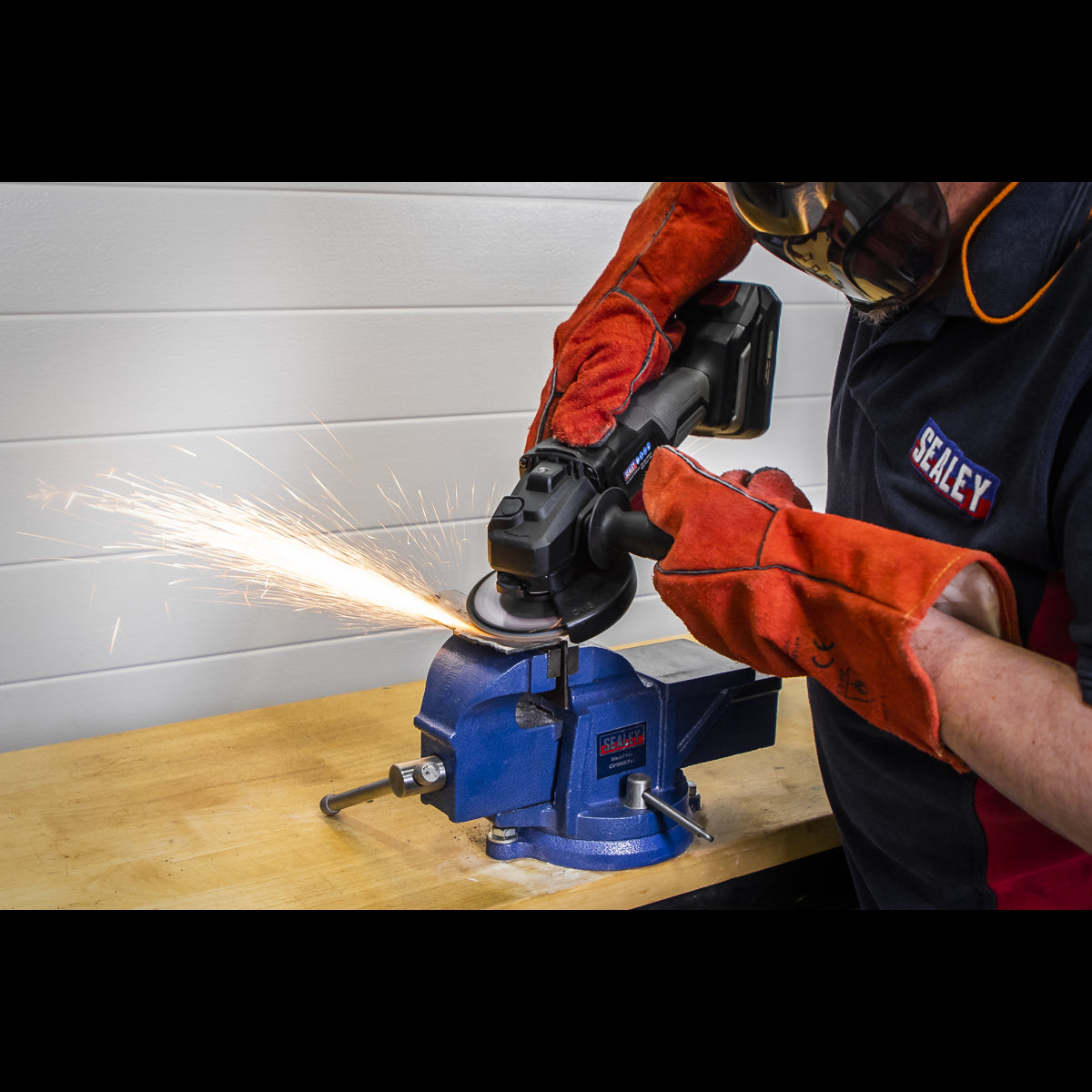 Sealey 40Grit Flap Discs Aluminium Oxide 115mm 22mm Bore - Pack of 10 FD11540E10