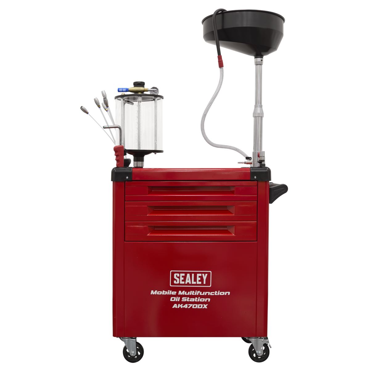 Sealey Mobile Multifunction Oil Station with 61pc Tool Set AK470DX