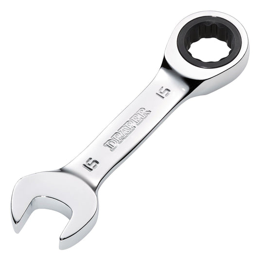 Draper 15mm Stubby Ratcheting Spanner 8230MMS