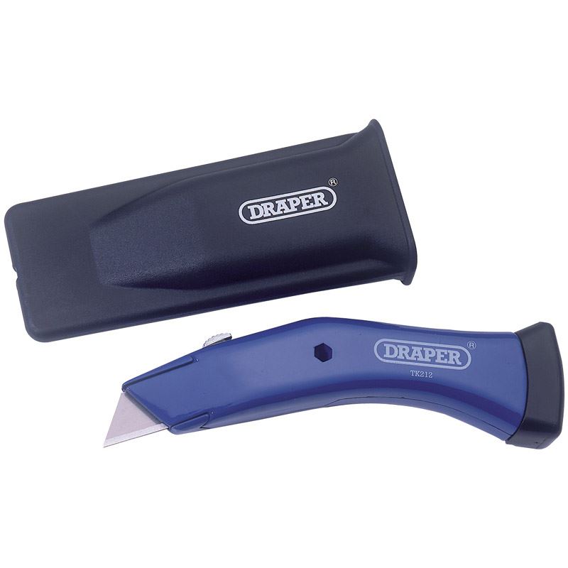 Draper Heavy Duty Retractable Trimming Knife with Quick Change Blade Facility - 55059