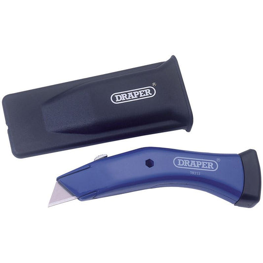 Draper Heavy Duty Retractable Trimming Knife with Quick Change Blade Facility - 55059