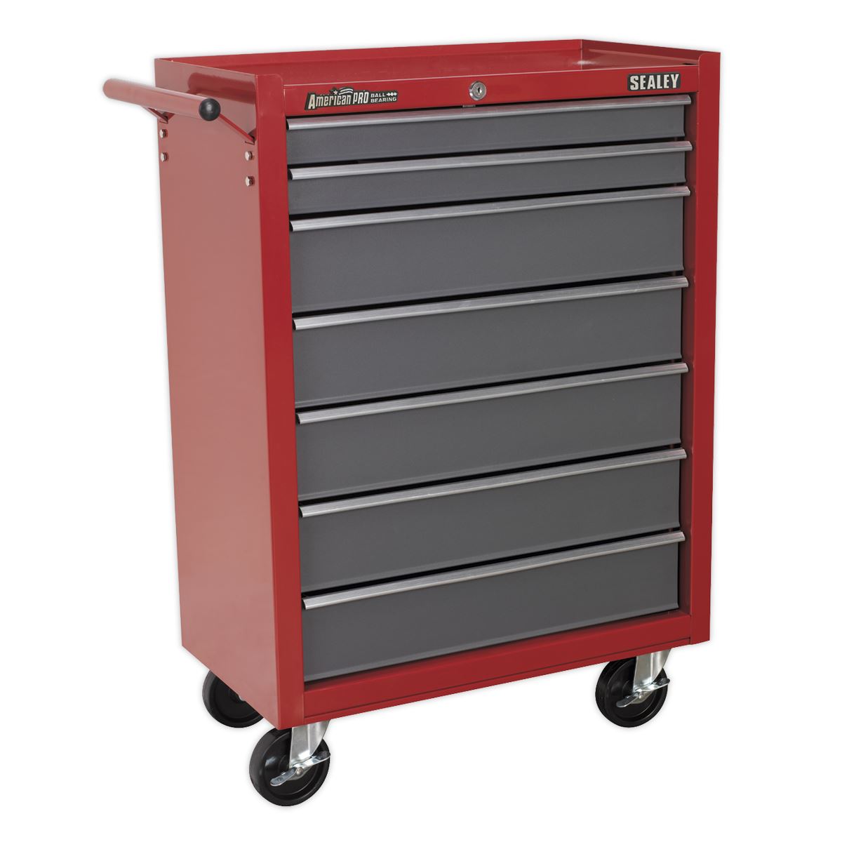Sealey Rollcab 7 Drawer with Ball-Bearing Slides - Red/Grey AP22507BB