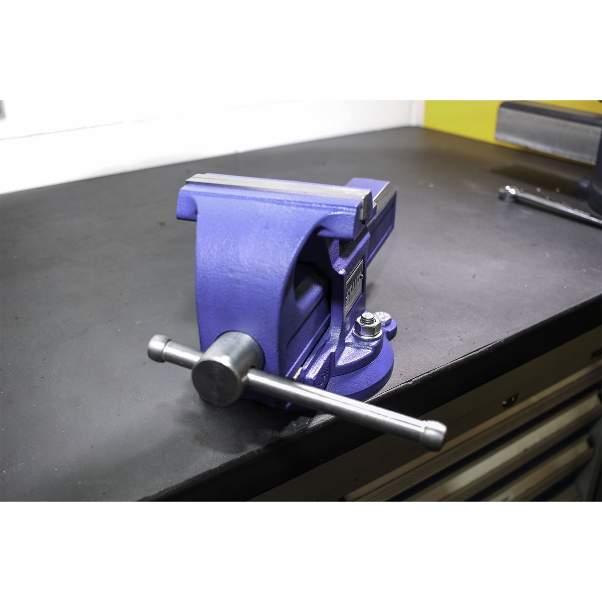 Sealey Vice 125mm Quick Action Swivel Base SG Iron QAVE125