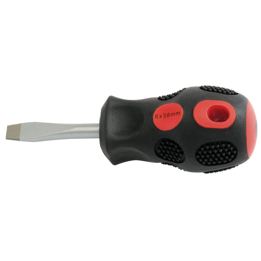 Draper Expert 6mm x 38mm Plain Slot Flared Tip Screwdriver (Display Packed) - 40007
