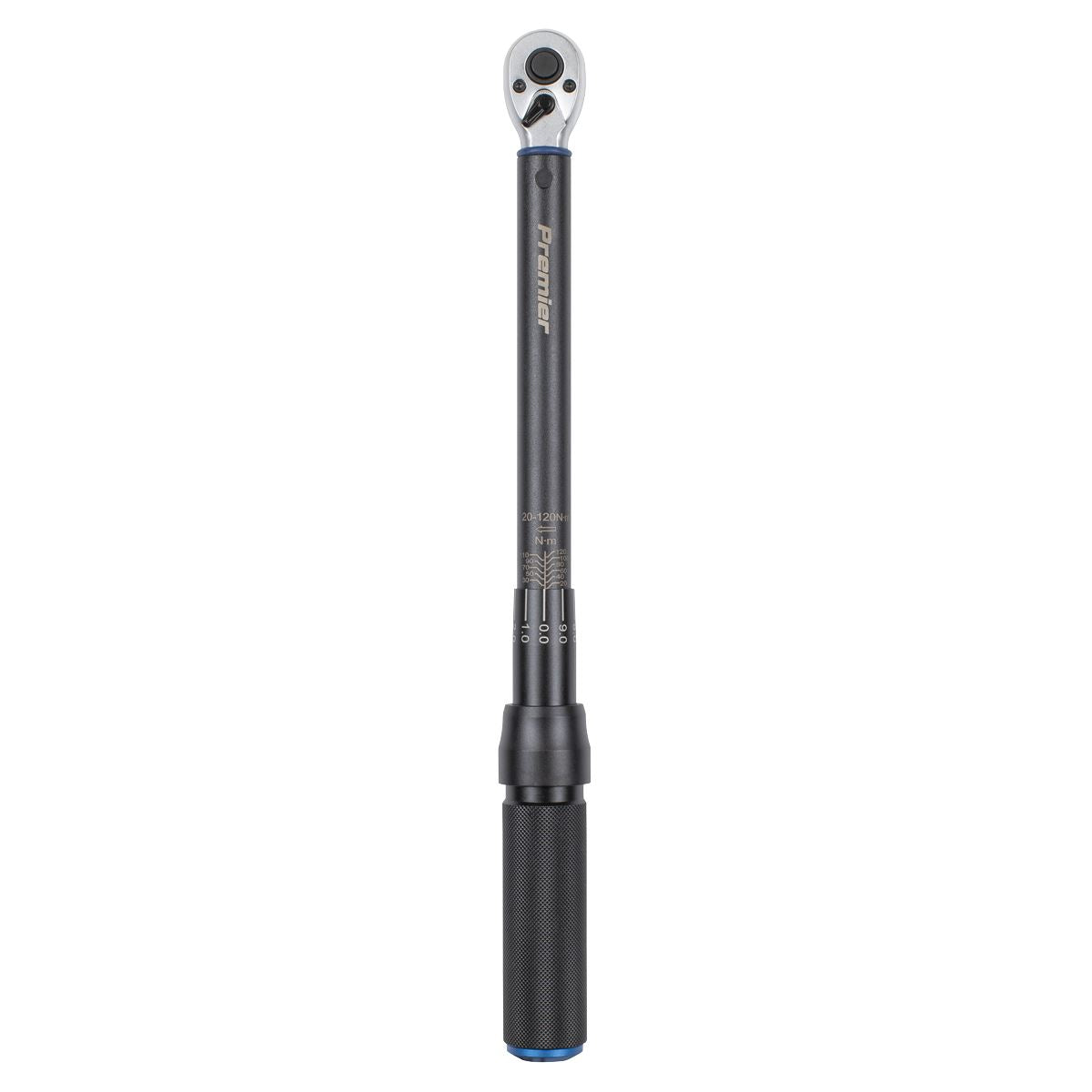 Sealey Premier Torque Wrench Micrometer Style 3/8"Sq Drive Calibrated 20-120Nm