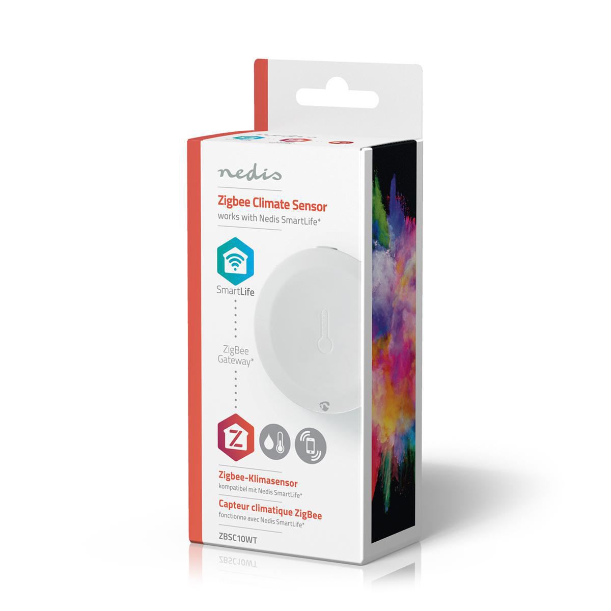 Nedis Smart Climate Temperature & Humidity Sensor Zigbee - Battery included - ZBSC10WT