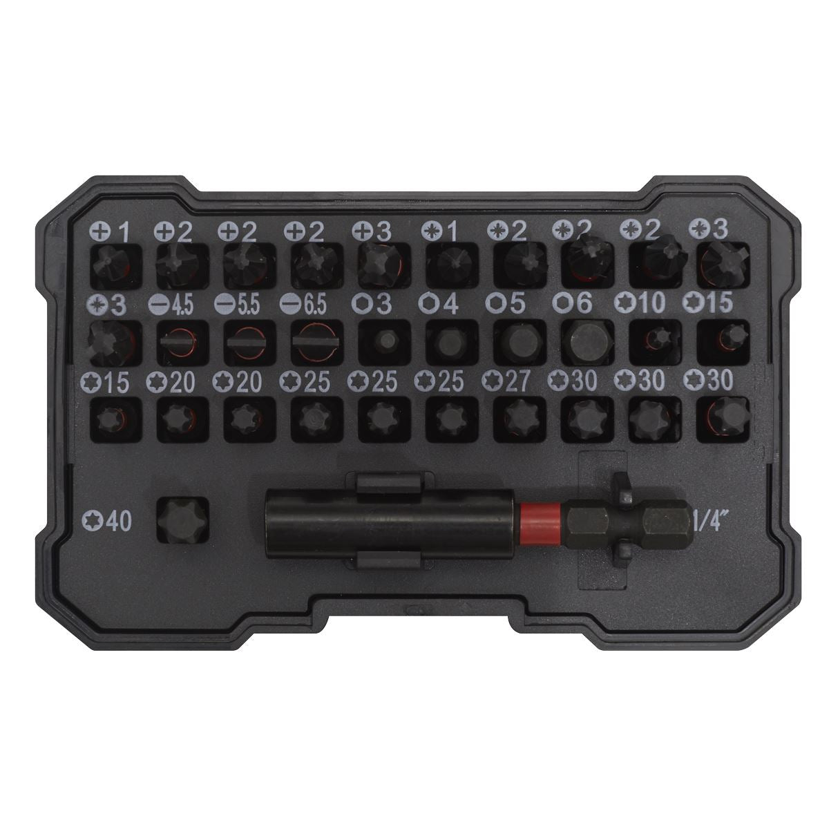 Sealey Power Tool Bit Set 32pc Impact Grade AK8286