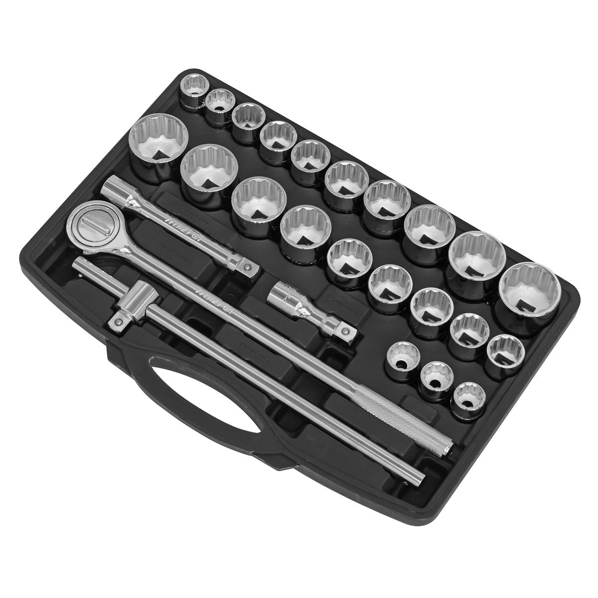 Sealey Socket Set 26pc 3/4"Sq Drive 12-point WallDrive-DuoMetric AK2582