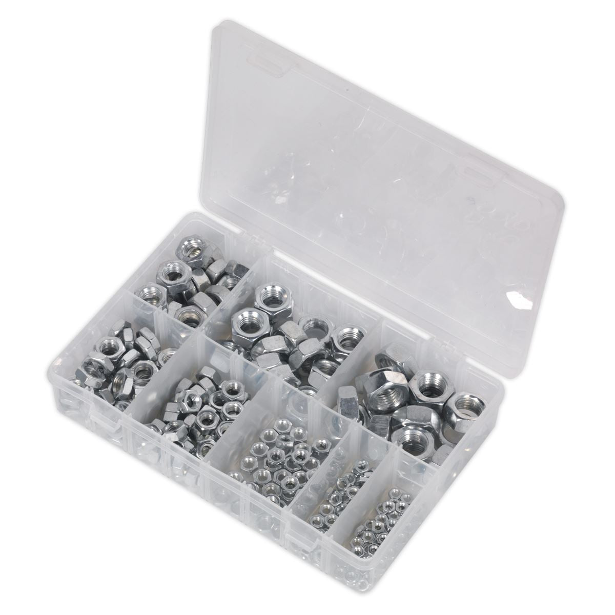 Sealey Steel Nut Assortment 255pc M4-M16 Metric AB046SN